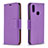 Funda de Cuero Cartera con Soporte Carcasa B06F para Samsung Galaxy M01s Morado