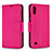 Funda de Cuero Cartera con Soporte Carcasa B06F para Samsung Galaxy M10 Rosa Roja