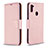 Funda de Cuero Cartera con Soporte Carcasa B06F para Samsung Galaxy M11 Oro Rosa