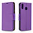 Funda de Cuero Cartera con Soporte Carcasa B06F para Samsung Galaxy M20 Morado