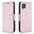 Funda de Cuero Cartera con Soporte Carcasa B06F para Samsung Galaxy M32 4G Oro Rosa