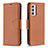 Funda de Cuero Cartera con Soporte Carcasa B06F para Samsung Galaxy M34 5G Marron