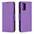 Funda de Cuero Cartera con Soporte Carcasa B06F para Samsung Galaxy Note 20 5G Morado