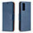 Funda de Cuero Cartera con Soporte Carcasa B06F para Samsung Galaxy S20 Lite 5G Azul