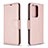 Funda de Cuero Cartera con Soporte Carcasa B06F para Samsung Galaxy S20 Plus Oro Rosa