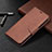 Funda de Cuero Cartera con Soporte Carcasa B06F para Samsung Galaxy S21 5G Marron