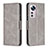 Funda de Cuero Cartera con Soporte Carcasa B06F para Xiaomi Mi 12S 5G Gris