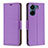 Funda de Cuero Cartera con Soporte Carcasa B06F para Xiaomi Poco C65 Morado