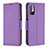 Funda de Cuero Cartera con Soporte Carcasa B06F para Xiaomi POCO M3 Pro 5G Morado