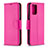Funda de Cuero Cartera con Soporte Carcasa B06F para Xiaomi Poco M5S Rosa Roja
