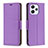 Funda de Cuero Cartera con Soporte Carcasa B06F para Xiaomi Redmi 12 4G Morado