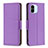 Funda de Cuero Cartera con Soporte Carcasa B06F para Xiaomi Redmi A1 Morado