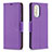 Funda de Cuero Cartera con Soporte Carcasa B06F para Xiaomi Redmi K40 Pro 5G Morado