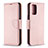 Funda de Cuero Cartera con Soporte Carcasa B06F para Xiaomi Redmi Note 10 4G Oro Rosa