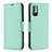 Funda de Cuero Cartera con Soporte Carcasa B06F para Xiaomi Redmi Note 10 5G Verde