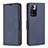 Funda de Cuero Cartera con Soporte Carcasa B06F para Xiaomi Redmi Note 11 Pro+ Plus 5G Azul