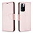 Funda de Cuero Cartera con Soporte Carcasa B06F para Xiaomi Redmi Note 11 Pro+ Plus 5G Oro Rosa