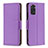 Funda de Cuero Cartera con Soporte Carcasa B06F para Xiaomi Redmi Note 11S 4G Morado