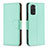 Funda de Cuero Cartera con Soporte Carcasa B06F para Xiaomi Redmi Note 11S 4G Verde