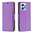 Funda de Cuero Cartera con Soporte Carcasa B06F para Xiaomi Redmi Note 12 4G Morado