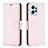 Funda de Cuero Cartera con Soporte Carcasa B06F para Xiaomi Redmi Note 12 4G Oro Rosa