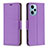 Funda de Cuero Cartera con Soporte Carcasa B06F para Xiaomi Redmi Note 12 Turbo 5G Morado