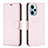 Funda de Cuero Cartera con Soporte Carcasa B06F para Xiaomi Redmi Note 12 Turbo 5G Oro Rosa