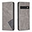 Funda de Cuero Cartera con Soporte Carcasa B07F para Google Pixel 7 Pro 5G Gris