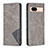 Funda de Cuero Cartera con Soporte Carcasa B07F para Google Pixel 8a 5G Gris