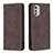 Funda de Cuero Cartera con Soporte Carcasa B07F para Motorola Moto E32 Marron