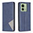 Funda de Cuero Cartera con Soporte Carcasa B07F para Motorola Moto Edge 40 5G Azul