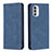 Funda de Cuero Cartera con Soporte Carcasa B07F para Motorola MOTO G52 Azul