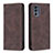 Funda de Cuero Cartera con Soporte Carcasa B07F para Motorola Moto G62 5G Marron