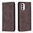 Funda de Cuero Cartera con Soporte Carcasa B07F para Motorola Moto G71s 5G Marron