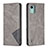 Funda de Cuero Cartera con Soporte Carcasa B07F para Nokia C12 Plus Gris