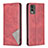 Funda de Cuero Cartera con Soporte Carcasa B07F para Nokia C210 Rojo