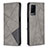 Funda de Cuero Cartera con Soporte Carcasa B07F para Oppo A54 4G Gris