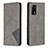 Funda de Cuero Cartera con Soporte Carcasa B07F para Oppo A74 4G Gris