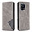 Funda de Cuero Cartera con Soporte Carcasa B07F para Oppo Find X5 5G Gris