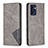 Funda de Cuero Cartera con Soporte Carcasa B07F para Oppo Find X5 Lite 5G Gris