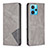 Funda de Cuero Cartera con Soporte Carcasa B07F para Realme 9 Pro+ Plus 5G Gris