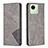 Funda de Cuero Cartera con Soporte Carcasa B07F para Realme C30 Gris