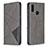 Funda de Cuero Cartera con Soporte Carcasa B07F para Samsung Galaxy A10s Gris