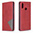 Funda de Cuero Cartera con Soporte Carcasa B07F para Samsung Galaxy A10s Rojo