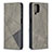 Funda de Cuero Cartera con Soporte Carcasa B07F para Samsung Galaxy A12 Gris