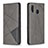 Funda de Cuero Cartera con Soporte Carcasa B07F para Samsung Galaxy A20 Gris