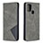 Funda de Cuero Cartera con Soporte Carcasa B07F para Samsung Galaxy A21s Gris