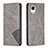 Funda de Cuero Cartera con Soporte Carcasa B07F para Samsung Galaxy A23 5G SC-56C Gris