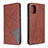 Funda de Cuero Cartera con Soporte Carcasa B07F para Samsung Galaxy A51 5G Marron