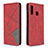 Funda de Cuero Cartera con Soporte Carcasa B07F para Samsung Galaxy A70E Rojo